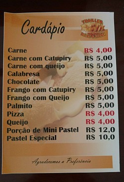 Cardápios