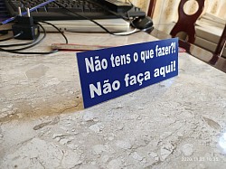 Plaquinhas para escritório